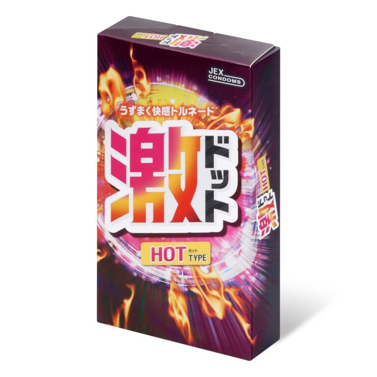 日產JEX - 激 HOT TYPE 熱感凸點持久潤滑升溫激戰避孕套 8片裝