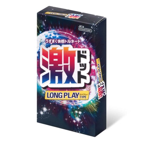 日產JEX - 激 LONG PLAY 螺旋凸點持久潤滑強刺激避孕套 8片裝