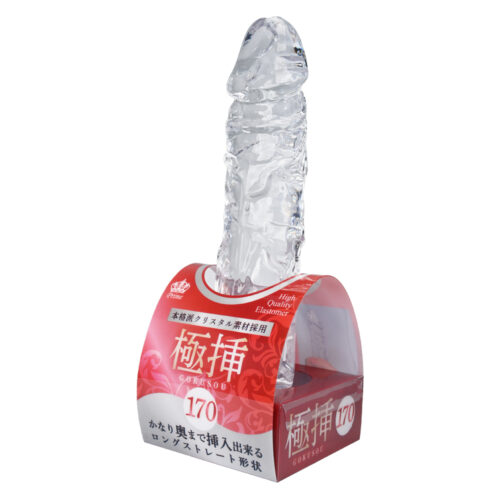日本PRIME – 極挿 緊湊觸感透明吸盤仿真陽具17CM